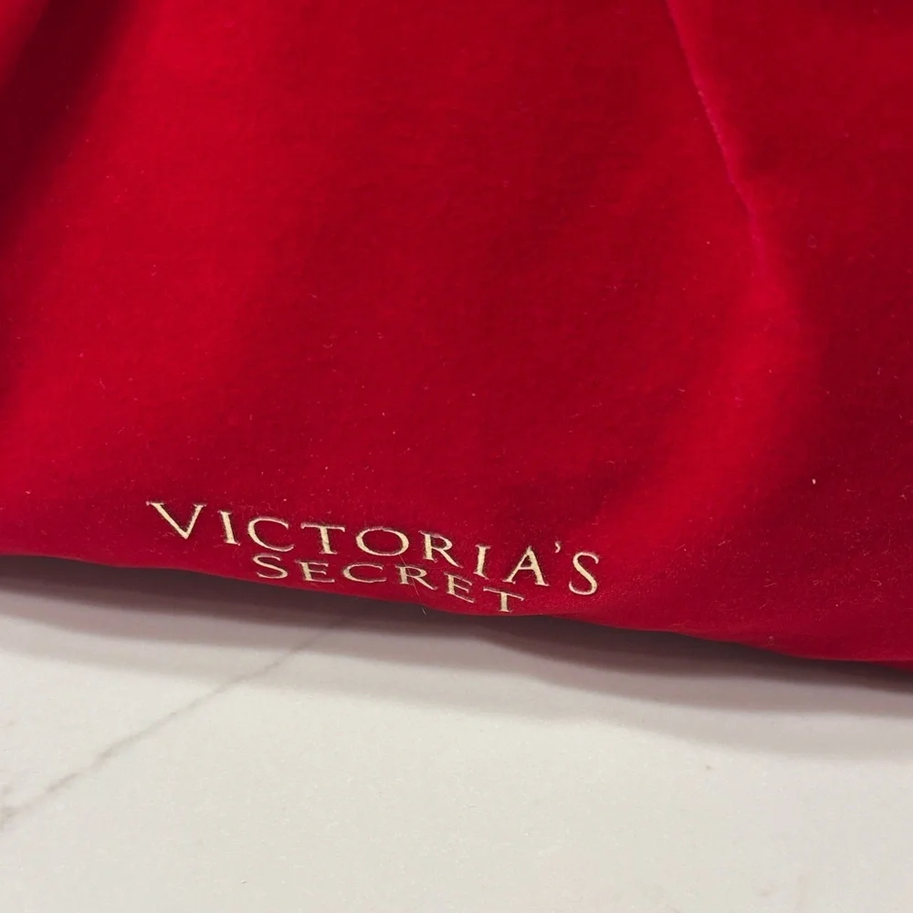 Victoria's Secret Red Cosmetic Bag with Bow